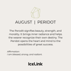 GIFT NOTE CARD Accessories IceLink-CAL August (Peridot CZ)  