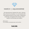 GIFT NOTE CARD Accessories IceLink-CAL March (Aquamarine CZ)  