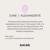 GIFT NOTE CARD Accessories IceLink-CAL June (Alexandrite CZ)  