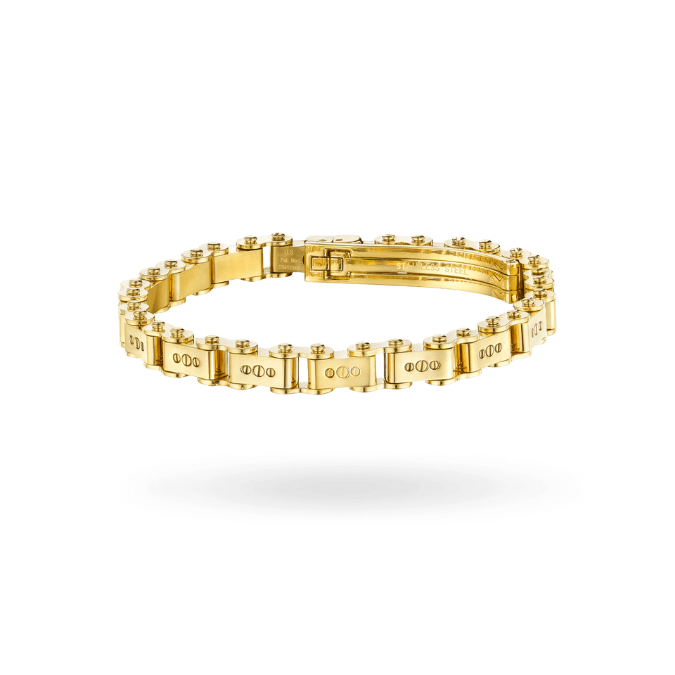 Gold 6MM Bicycle Bracelet Bracelets IceLink-ES