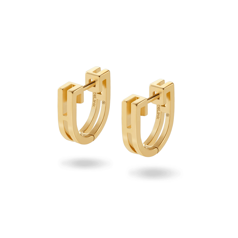 ILU Huggie Hoop Earrings Earrings IceLink-ATL