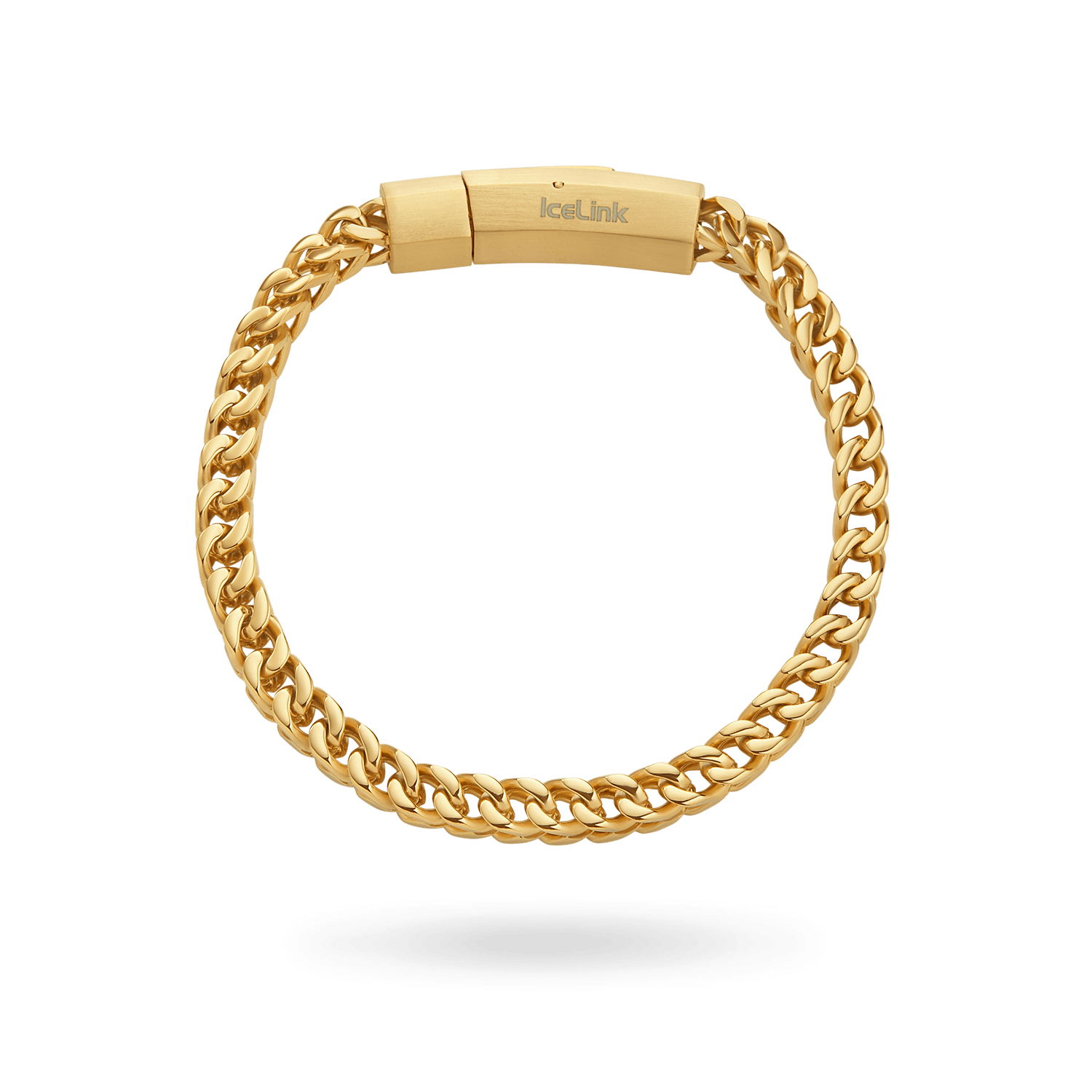 Franco Bracelet 5mm Bracelets IceLink-VA 7.5 inches Gold PVD