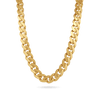 10K 13mm Hollow Monaco Cuban Link Necklace Necklaces IceLink-CAL   