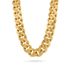 10K 20mm Hollow Monaco Cuban Link Necklace Necklaces IceLink-CAL   