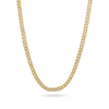 10K 5mm Hollow CZ Monaco Cuban Link Necklace Necklaces IceLink-CAL   