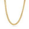 10K 6mm Hollow Monaco Cuban Link Necklace Necklaces IceLink-CAL   