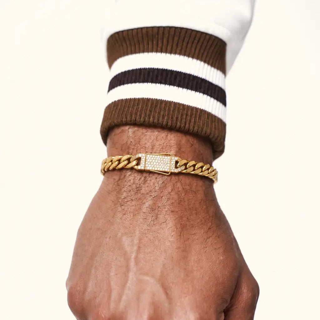 10K 7mm Hollow Monaco Cuban Link Bracelet Bracelets IceLink-CAL