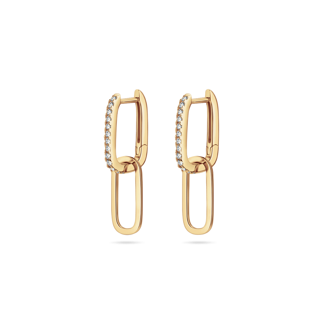 14K Birthday Girl Moissanite Earrings Earrings IceLink-SVN 14K Gold