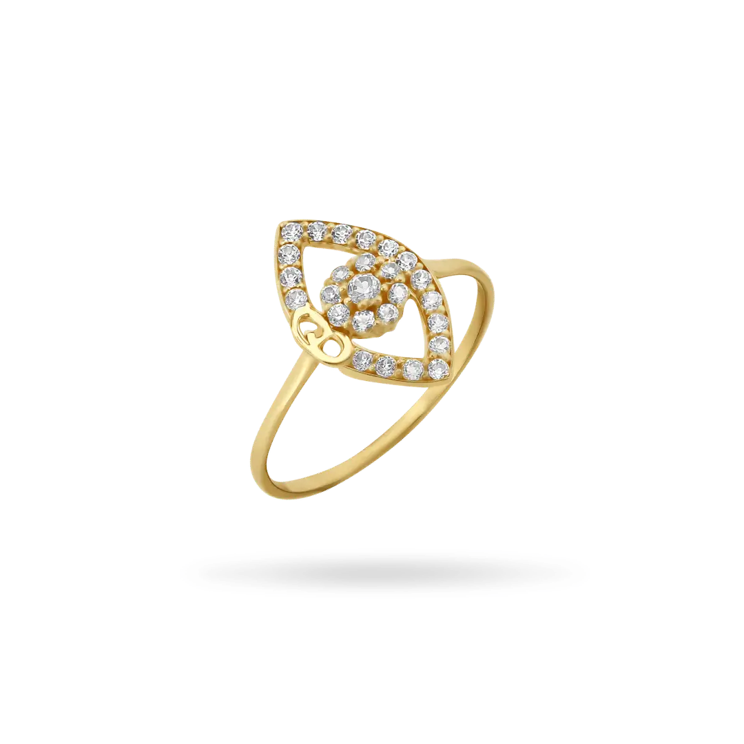 14K Evil Eye Ring Rings IceLink-SVN 2