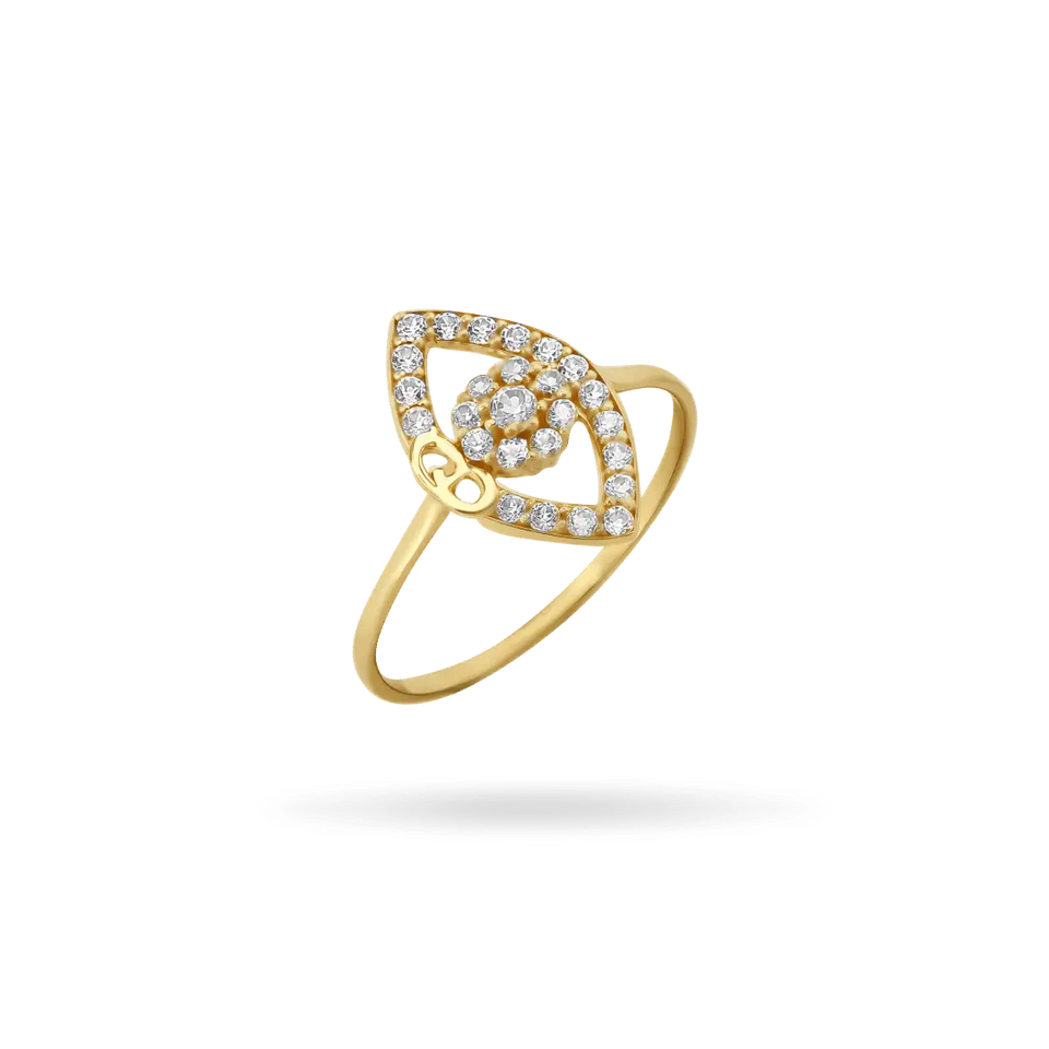 14K Evil Eye Ring Rings IceLink-SVN 2