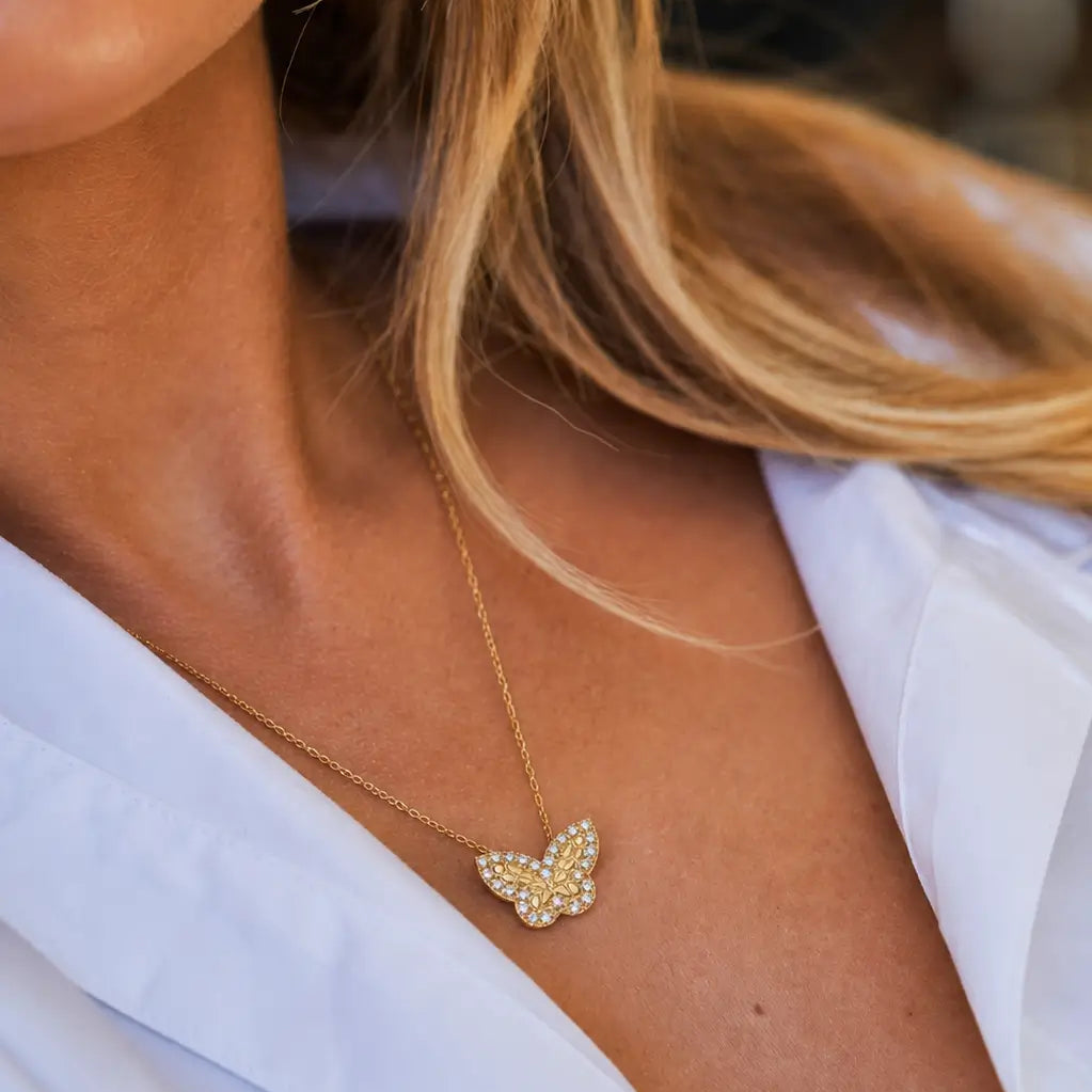 14K Gigi Butterfly Necklace