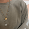 Silver Zodiac Paperclip Necklace Set Necklaces IceLink-RAN   