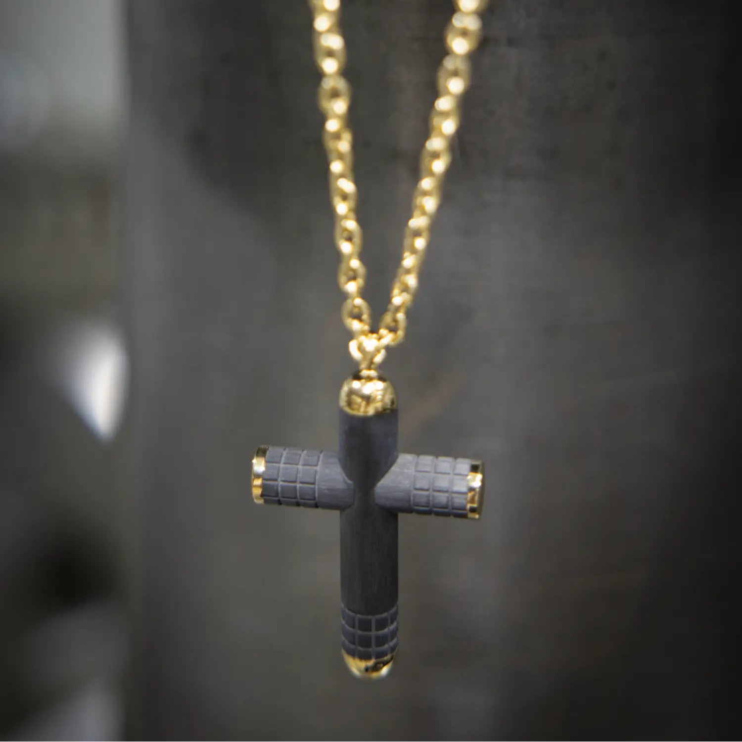 Titan Carbon Fiber Cross Necklace