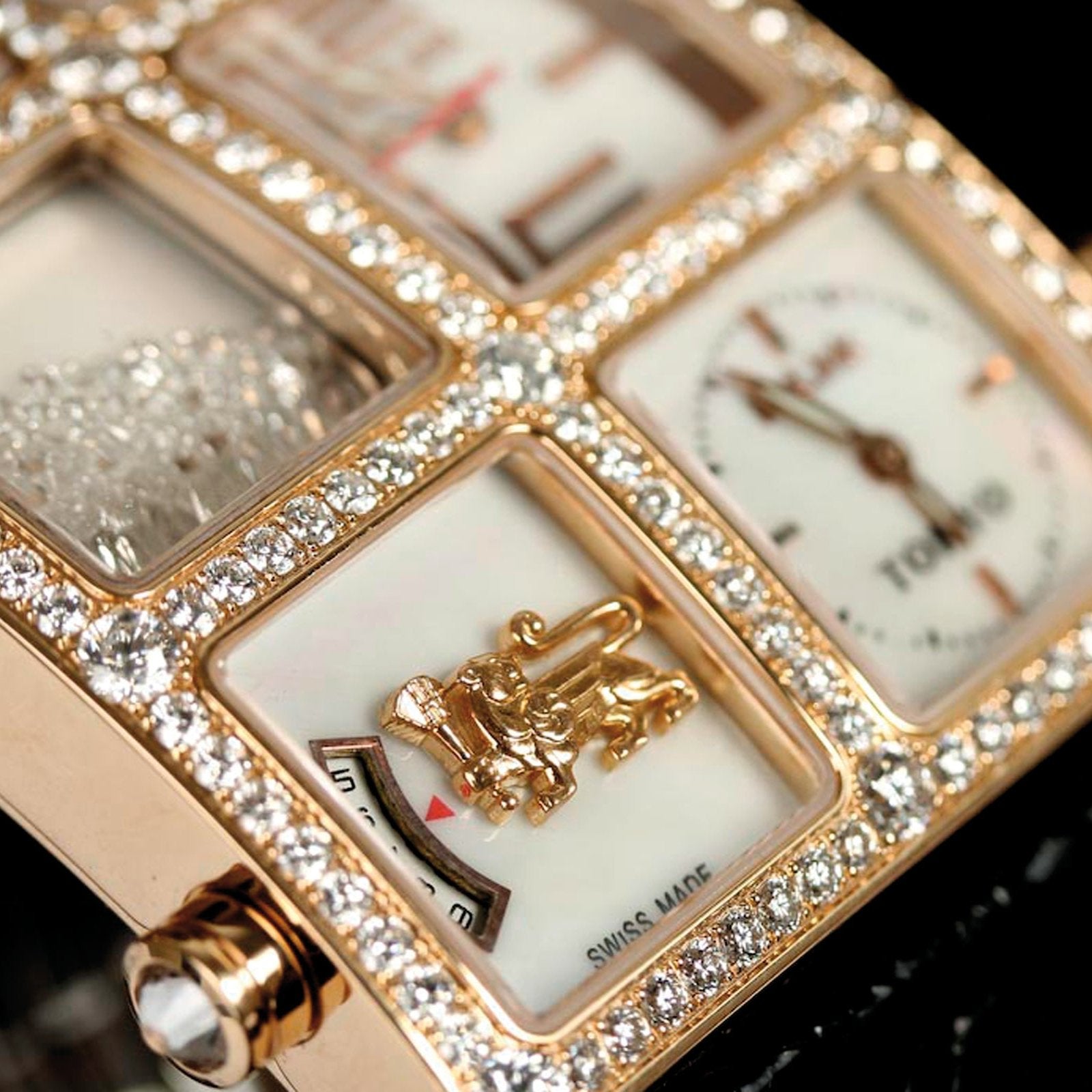 Aurelio 6TZ Diamond Watch Presidential IceLink   