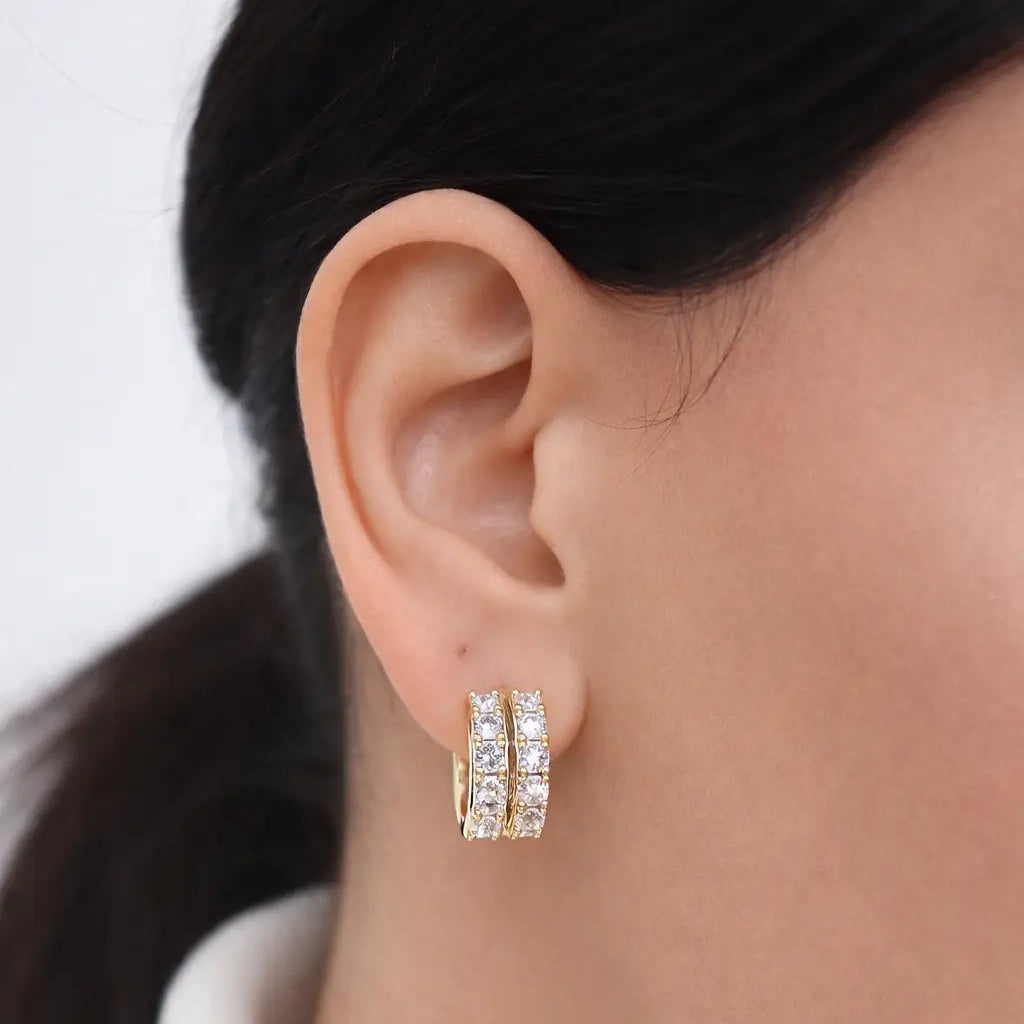 ‘Vana’ Huggies (sample sale) Earrings IceLink-CINDY