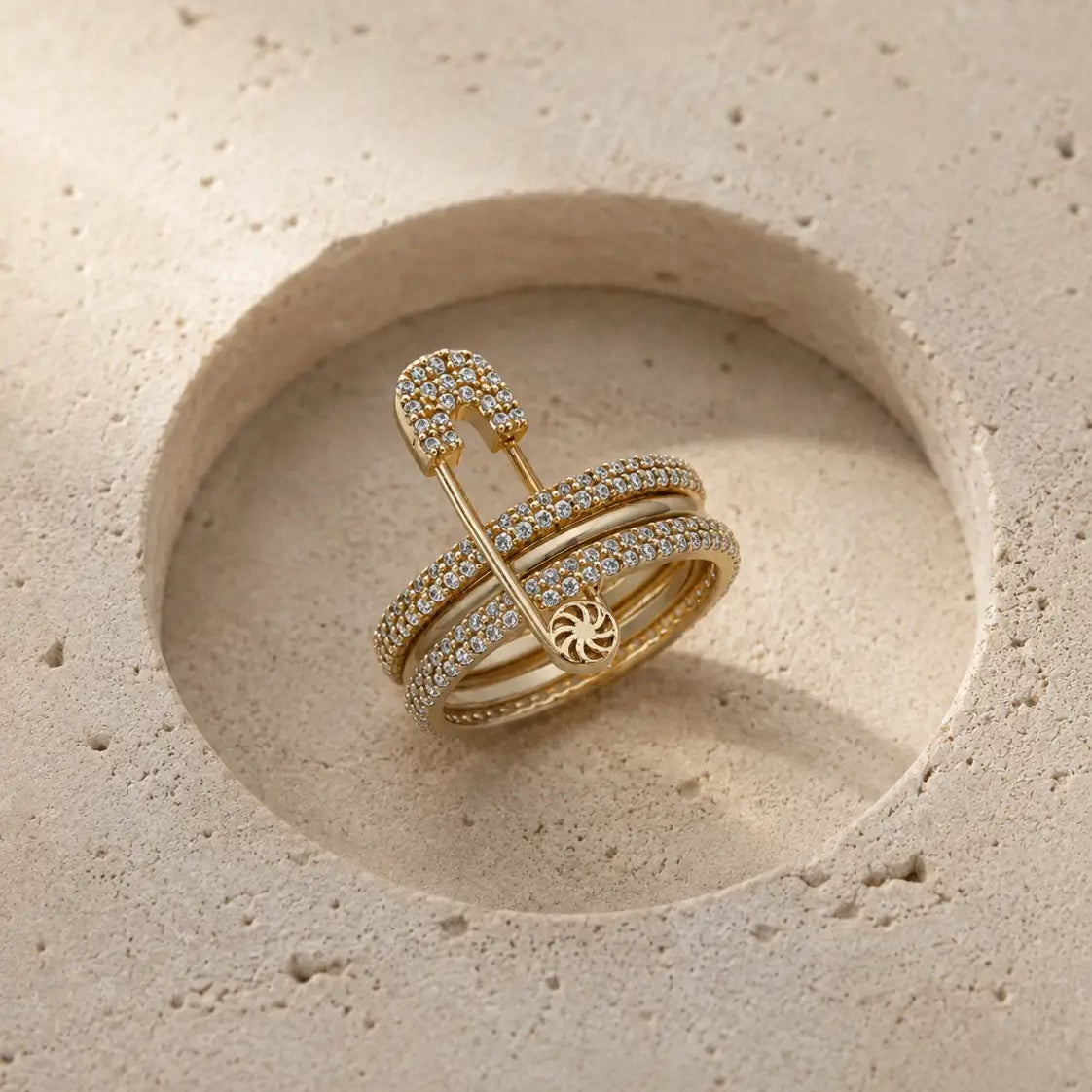 Eternal Safety Pin Ring Rings IceLink-ATL