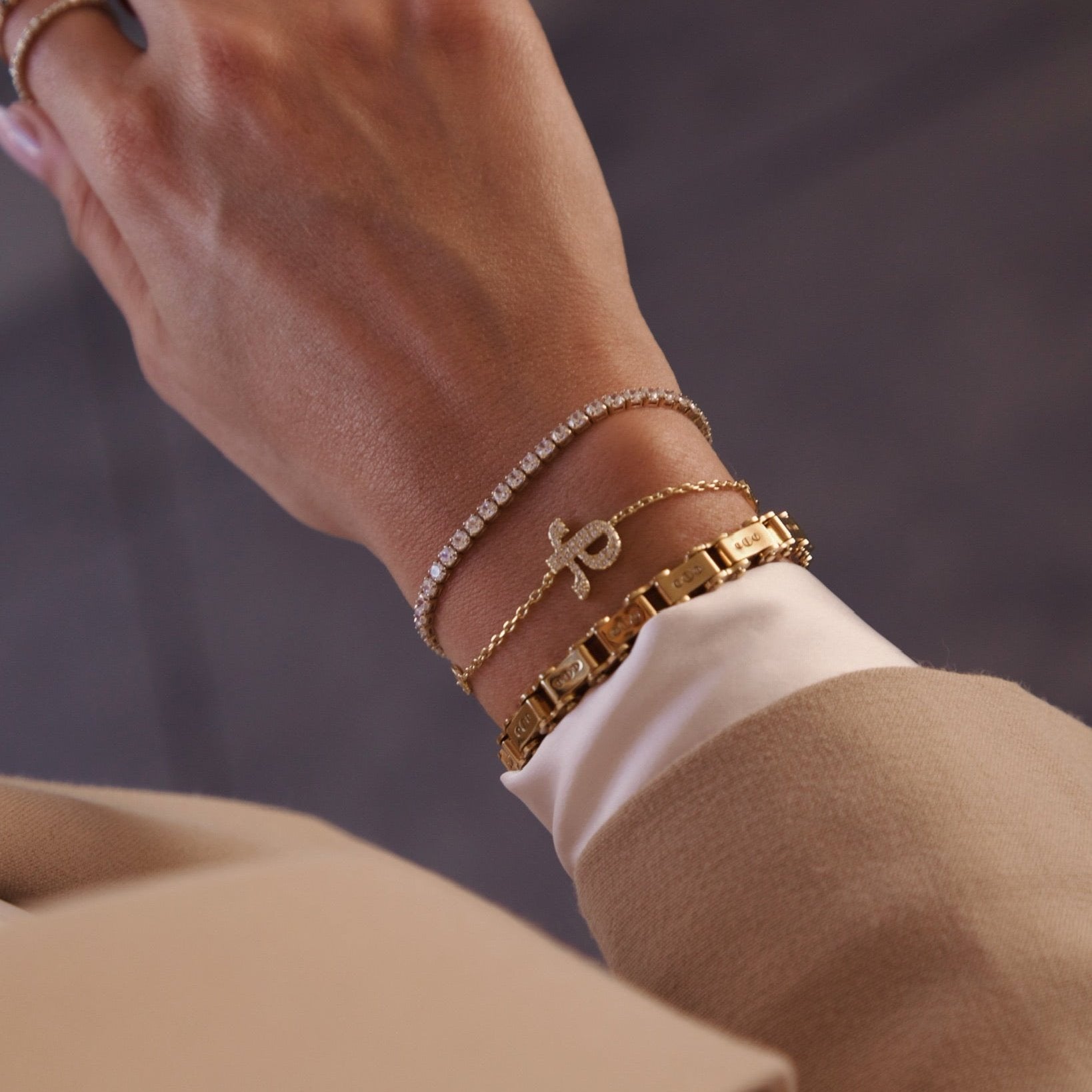 Six Trece & 1199 Bracelet 新品未使用品 Gold 6MM Bicycle Bracelet - IceLink