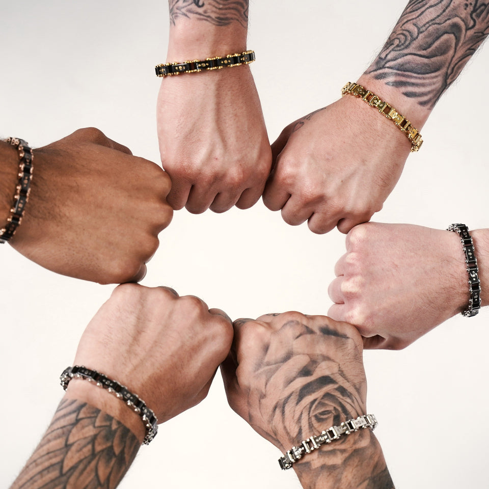 Steel 11.5MM Bicycle Bracelet Bracelets IceLink-ES