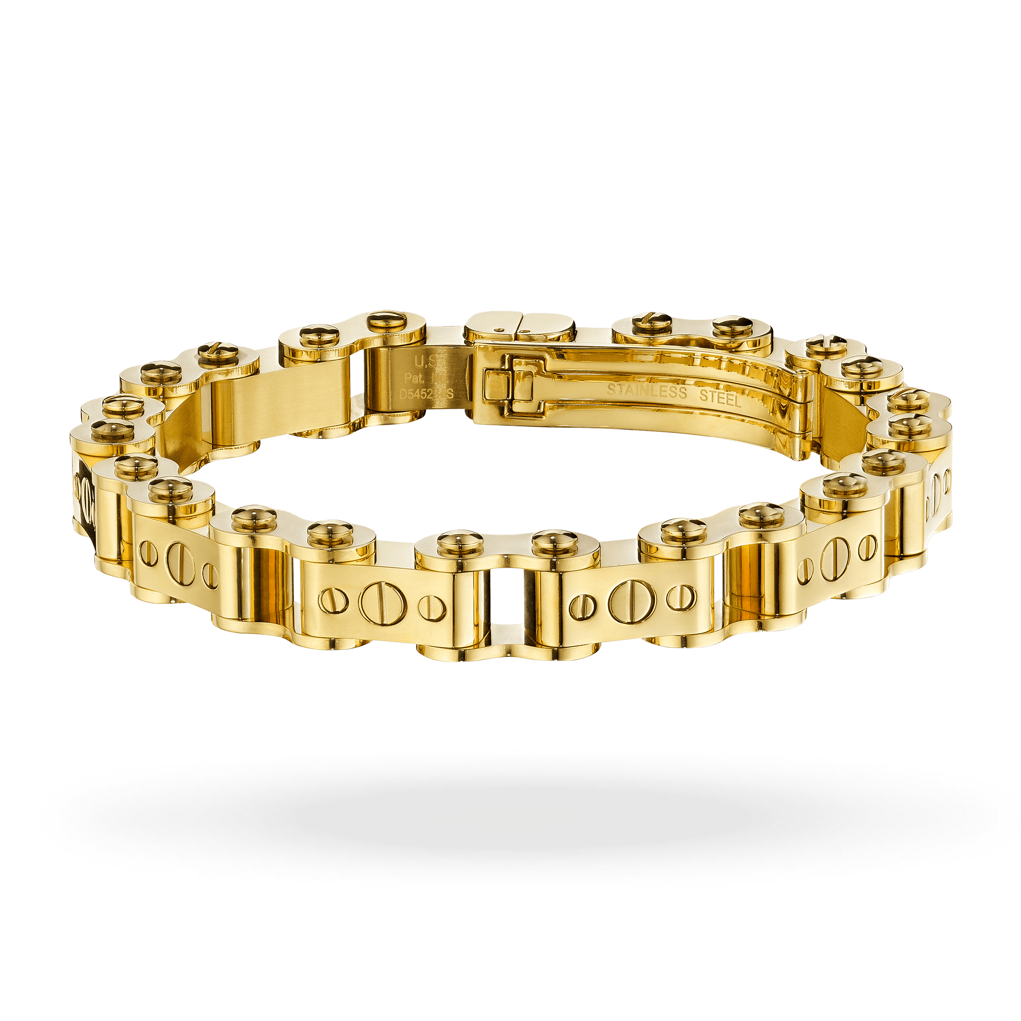 Gold 11.5MM Bicycle Bracelet Bracelets IceLink-ES