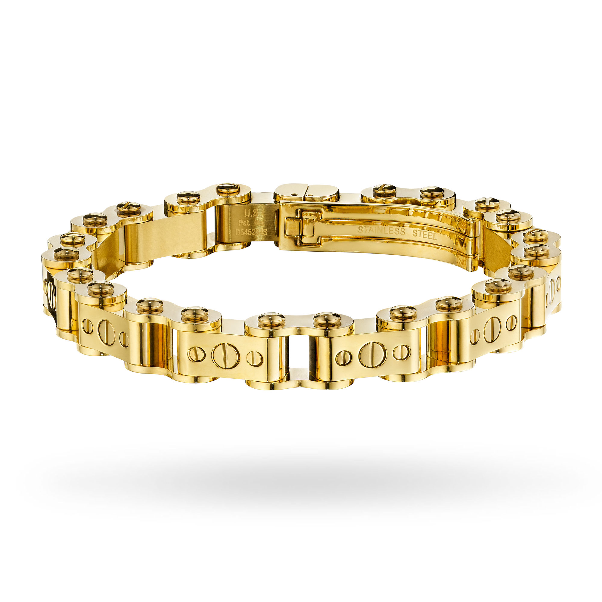 Gold 11.5MM Bicycle Bracelet Bracelets IceLink-ES   