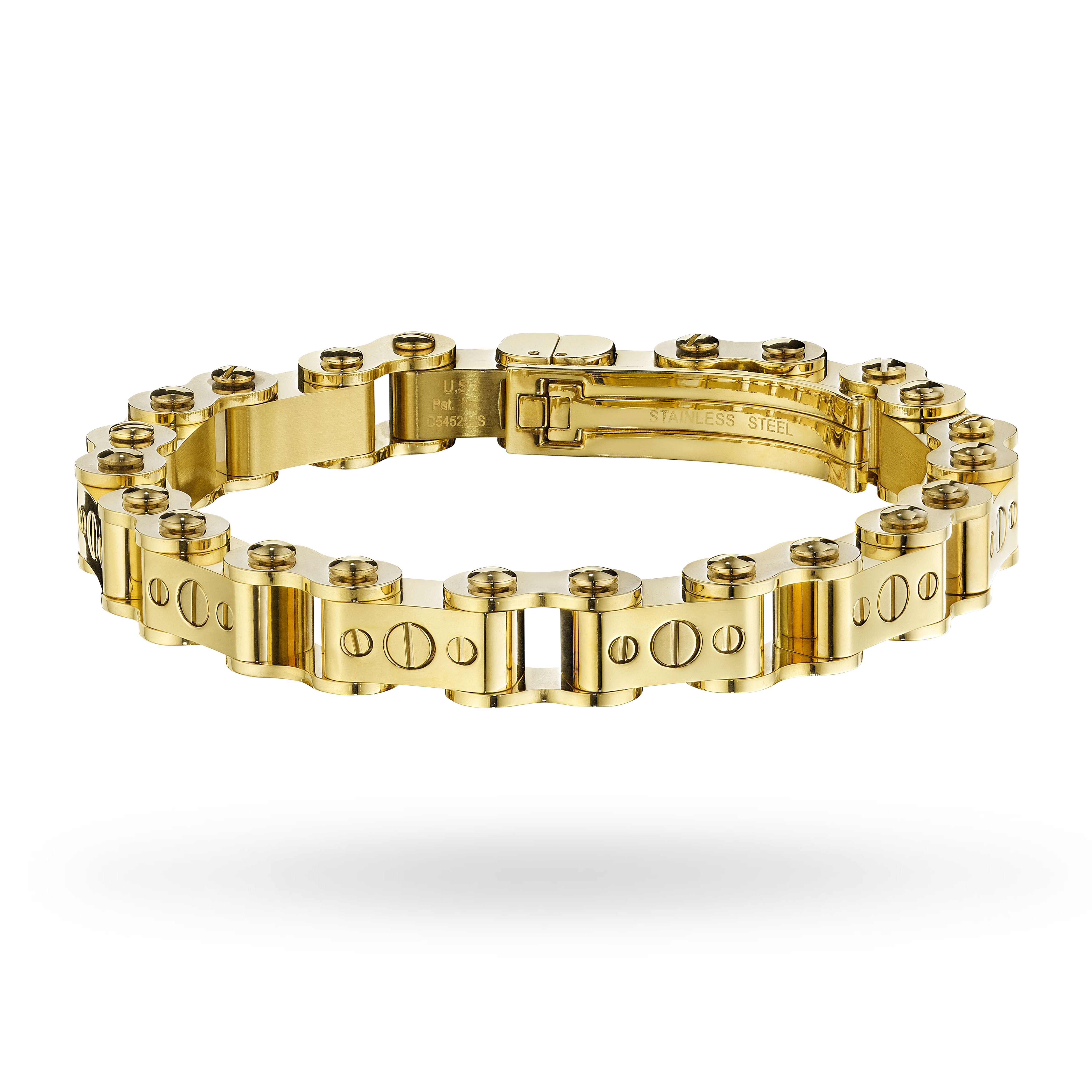 Gold 11.5MM Bicycle Bracelet Bracelets IceLink-ES   