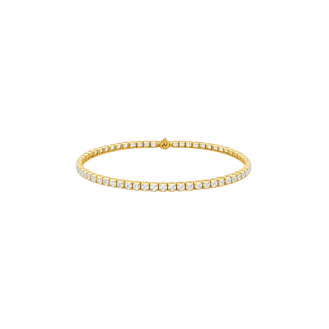 10K Gold Moissanite Tennis Bracelet 2.10mm