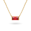 Birthstone Necklace Necklaces IceLink-ATL January (Garnet CZ)  