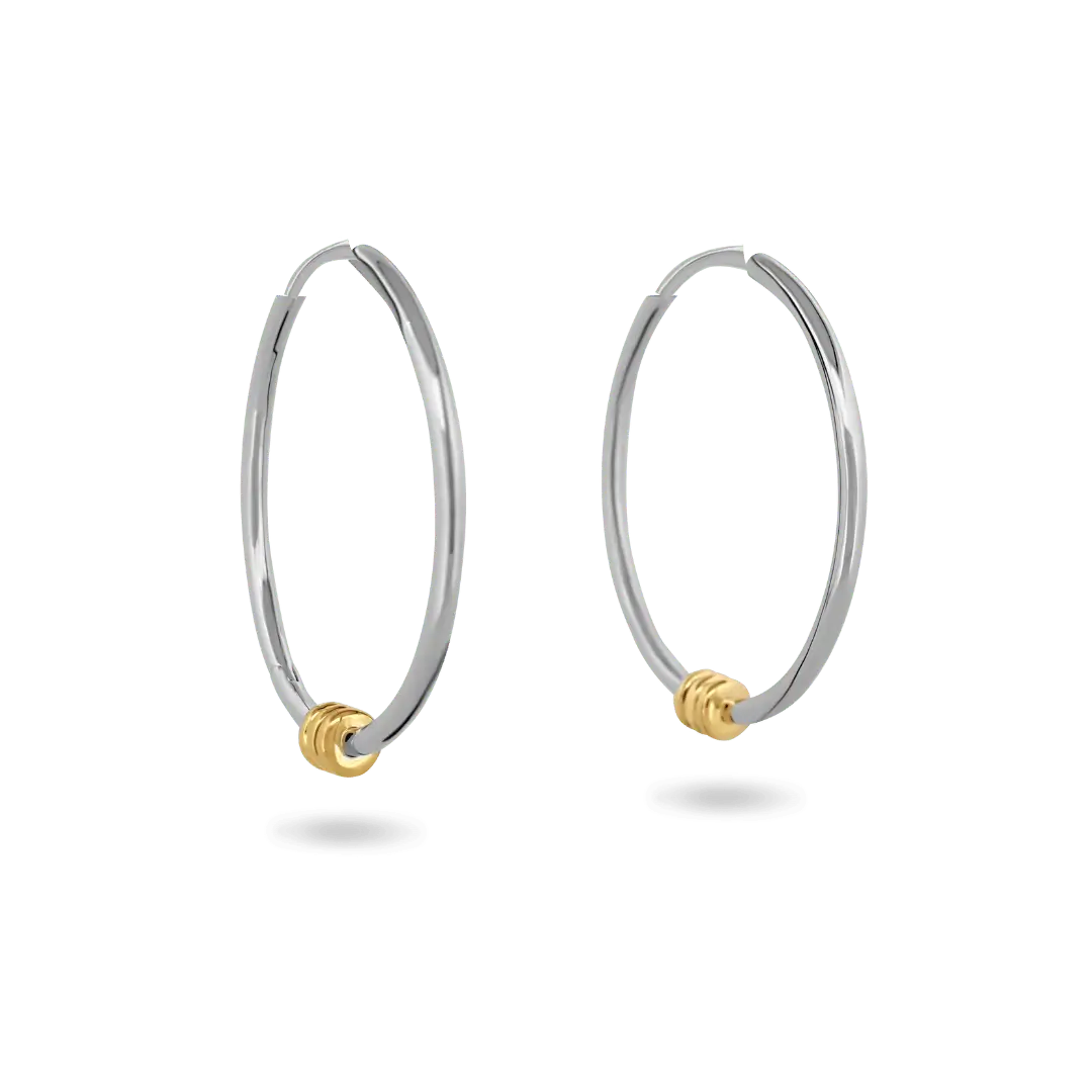 Bryn’ Barrel Hoops (sample sale) Earrings IceLink-CINDY