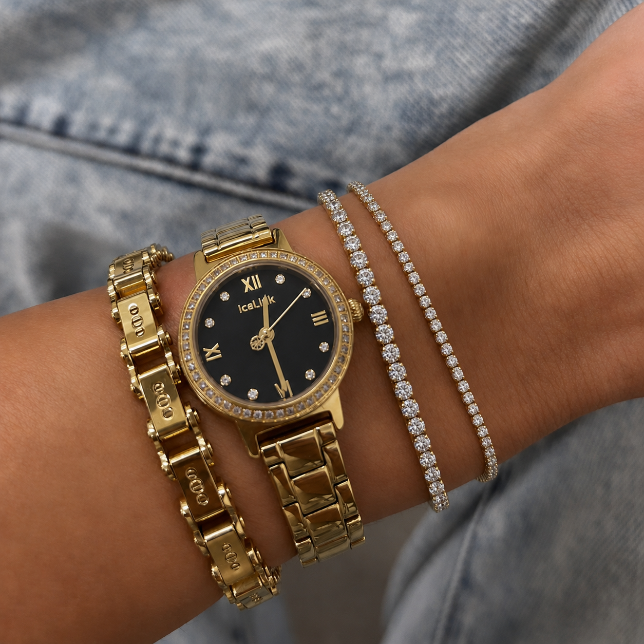 10K Gold Moissanite Tennis Bracelet 2.10mm