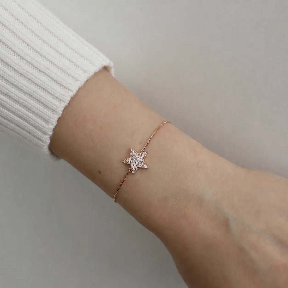 14K Star Diamond Bracelet (Sample Sale) Bracelets IceLink-SVN