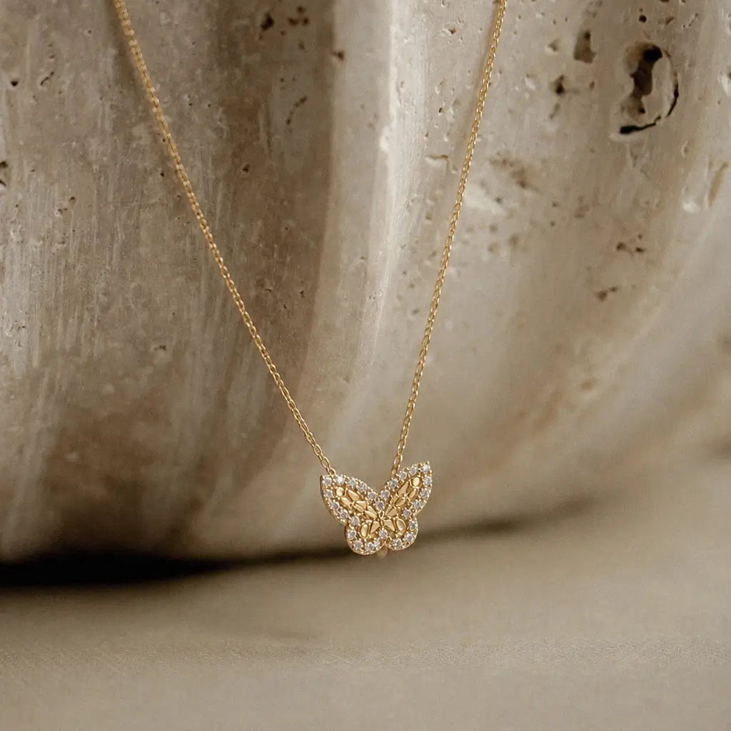 14K Gigi Butterfly Necklace