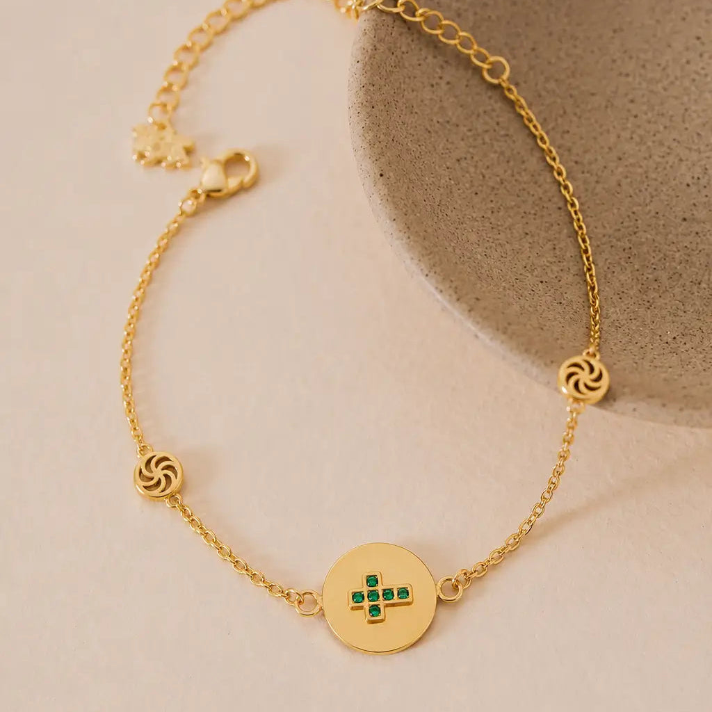 Birthstone Cross Bracelet Bracelets IceLink-RAN