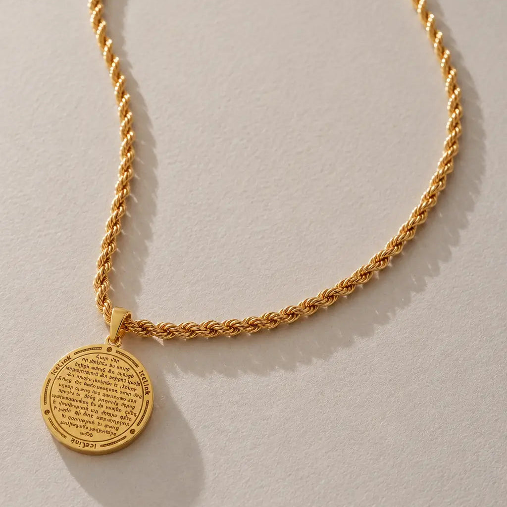 Armenian Hayr Mer Prayer Necklace Necklaces IceLink-RAN