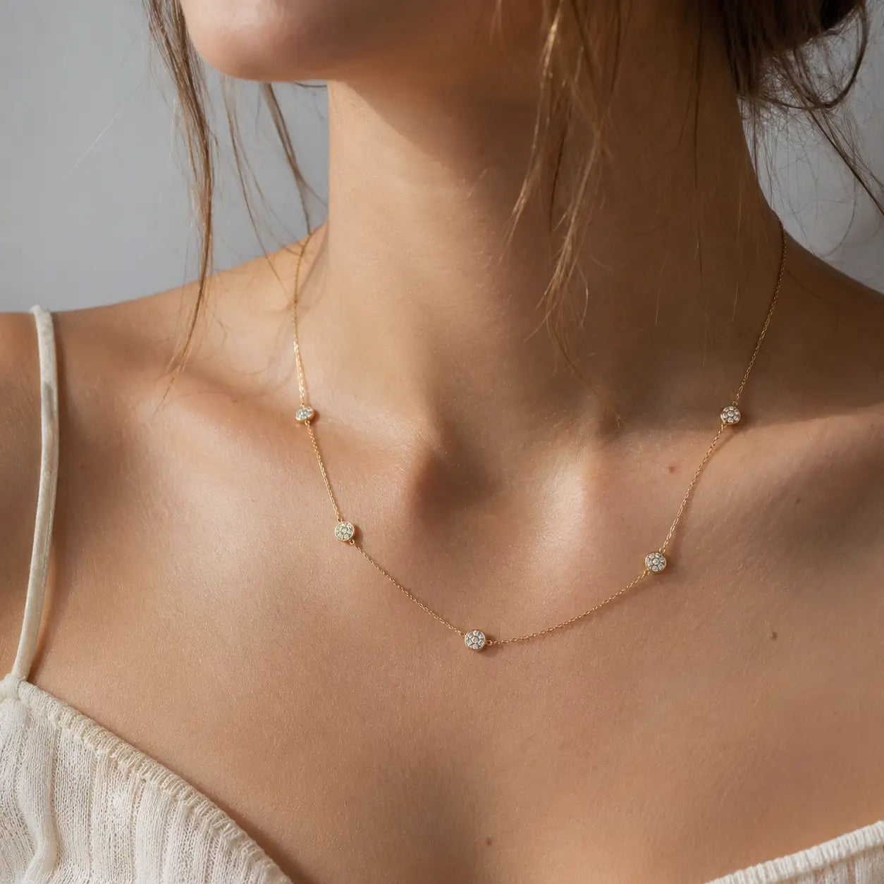 14K Nova Diamond Necklace Necklaces IceLink-SVN