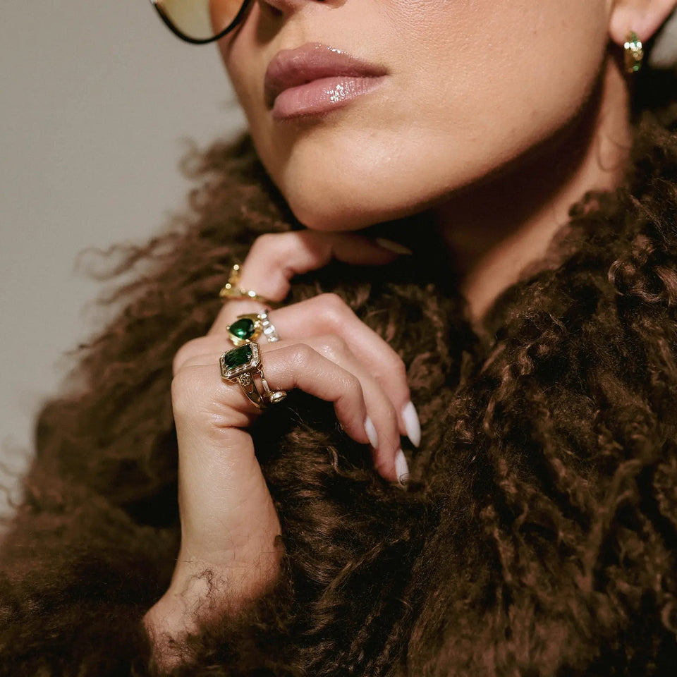 'Rogue' Emerald Ring Rings IceLink-ATL 5