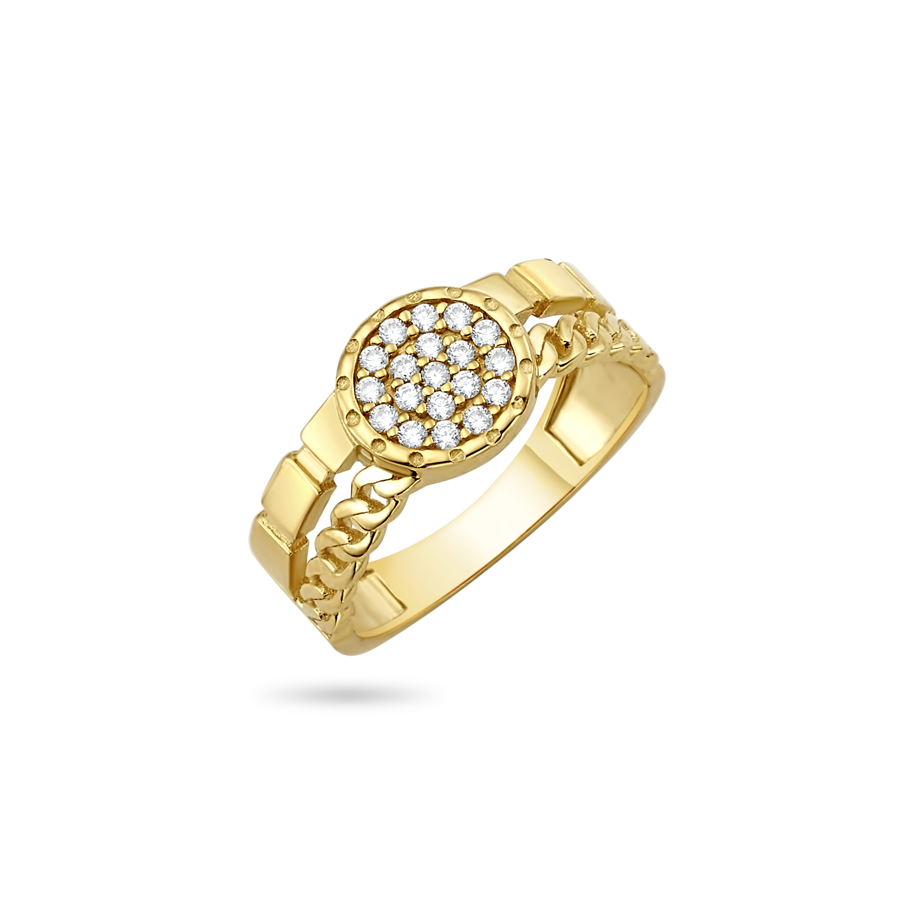 14K Luxe Link Ring Rings IceLink-CAL 4