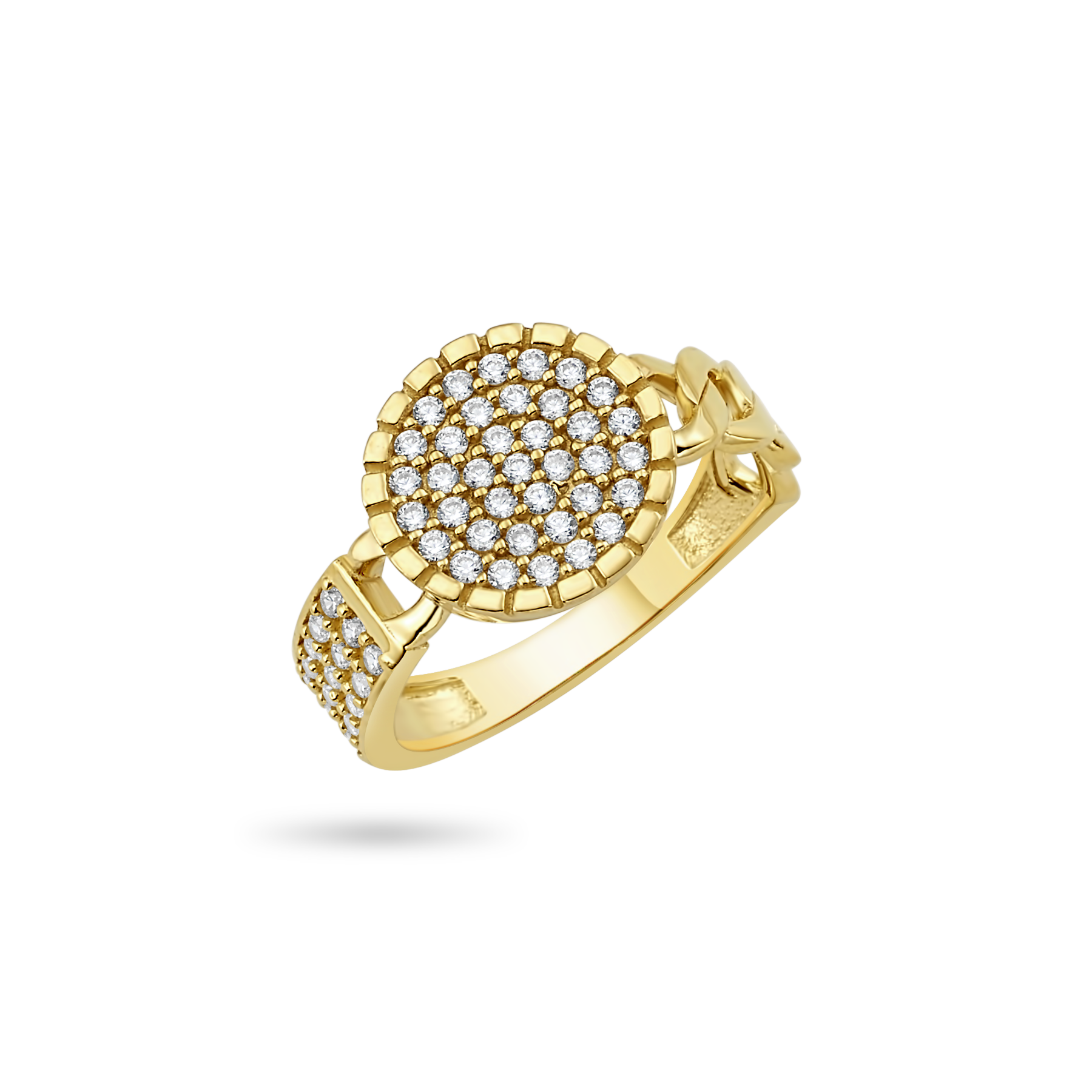 14K Double Halo Ring Rings IceLink-CAL
