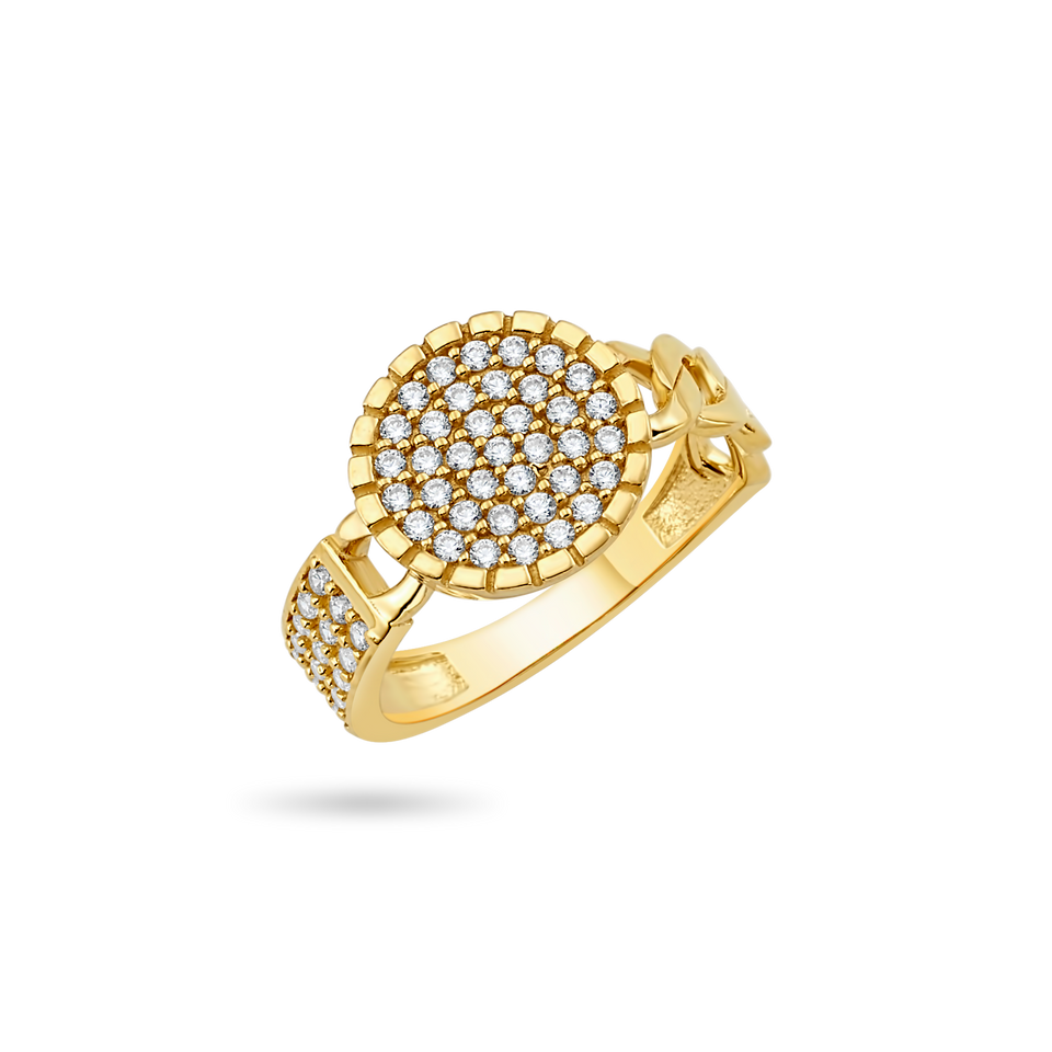 14K Double Halo Ring Rings IceLink-CAL