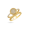 14K Radiant Halo Ring Rings IceLink-CAL
