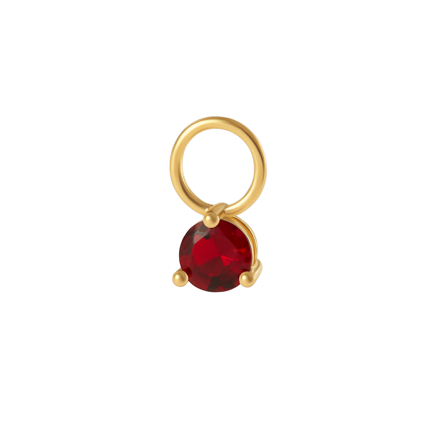 Birthstone Charm  IceLink-ATL January (Garnet CZ)  