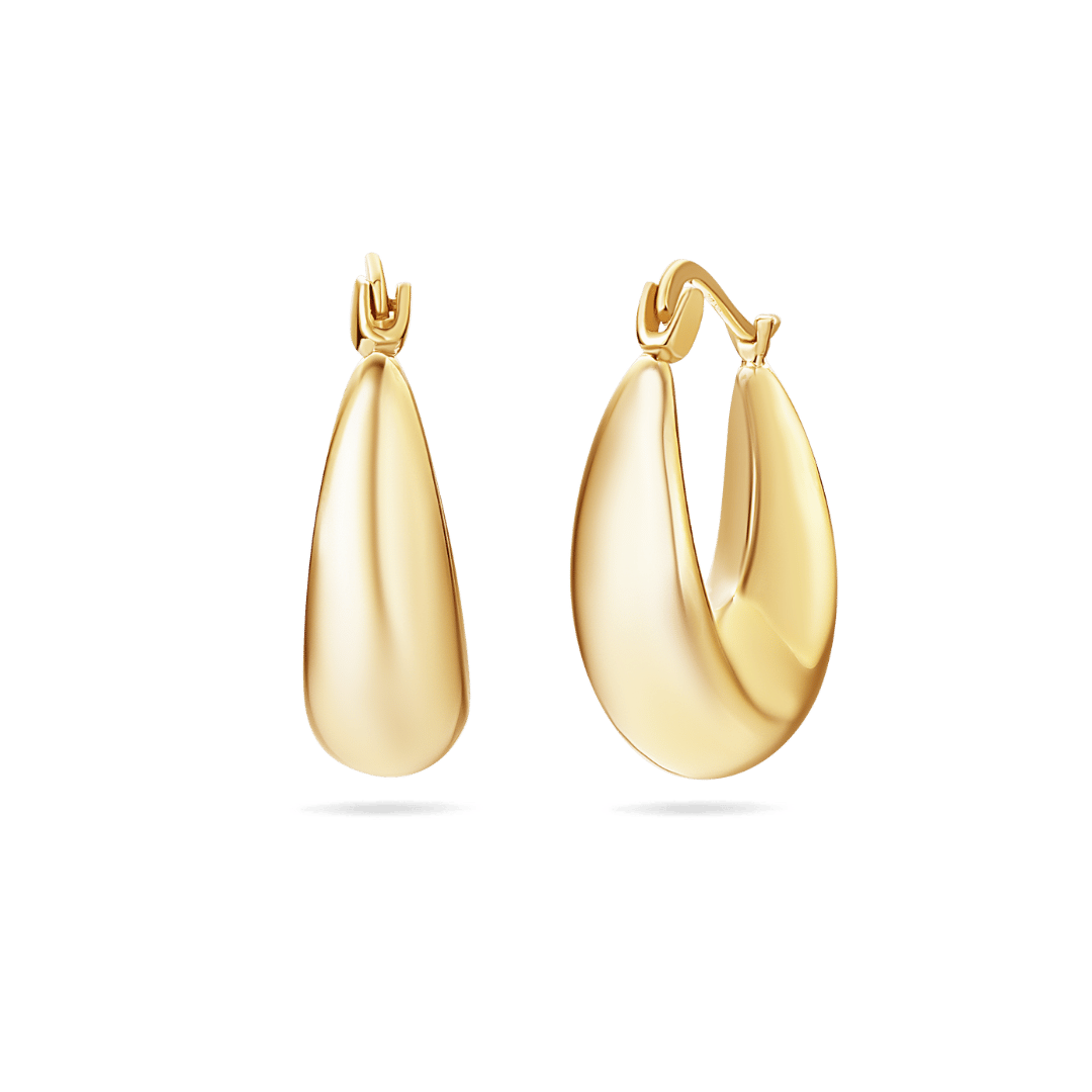 10K Fiona Hoops Earrings IceLink-SVN