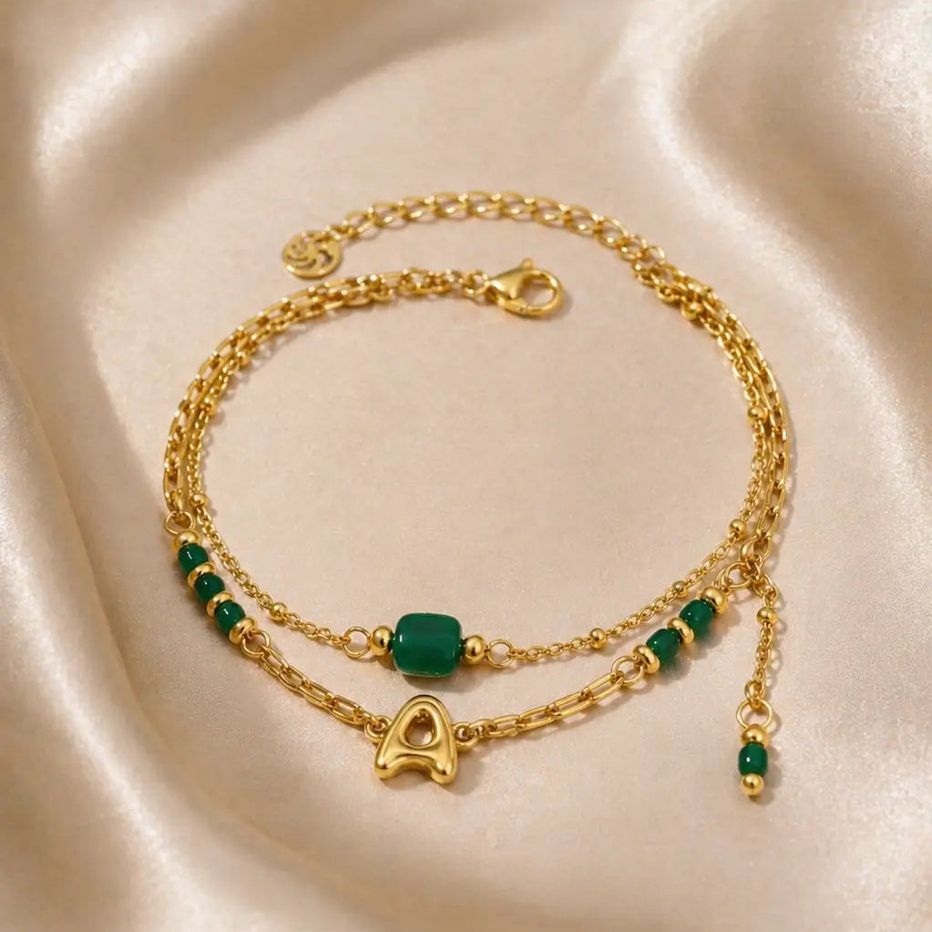 Lulu 'A' Initial Bracelet Bracelets IceLink-KDS