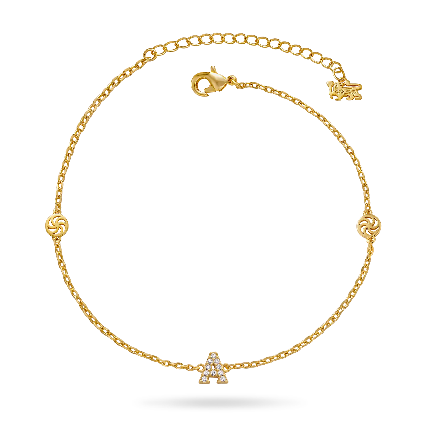 'True You' Initial Anklet Anklets IceLink-ATL