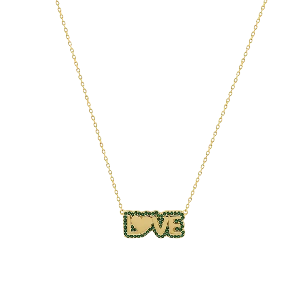 Emerald Love Bubble Necklace Necklaces IceLink-ATL