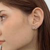 14K Infinity Diamond Studs Earrings IceLink-CAL   