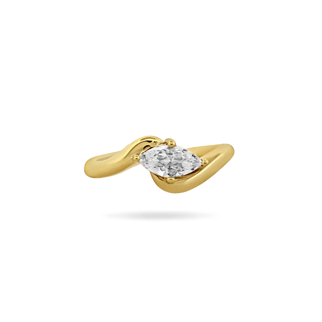 ‘Faye’ Wave Ring (Sample Sale) Rings IceLink-SODA 5