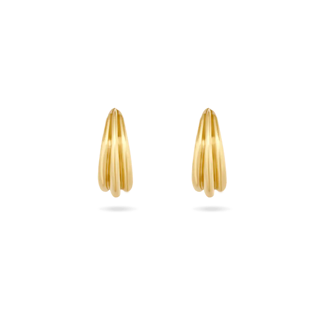 ‘Fia’ Triple Ribbed Earrings Earrings IceLink-SODA