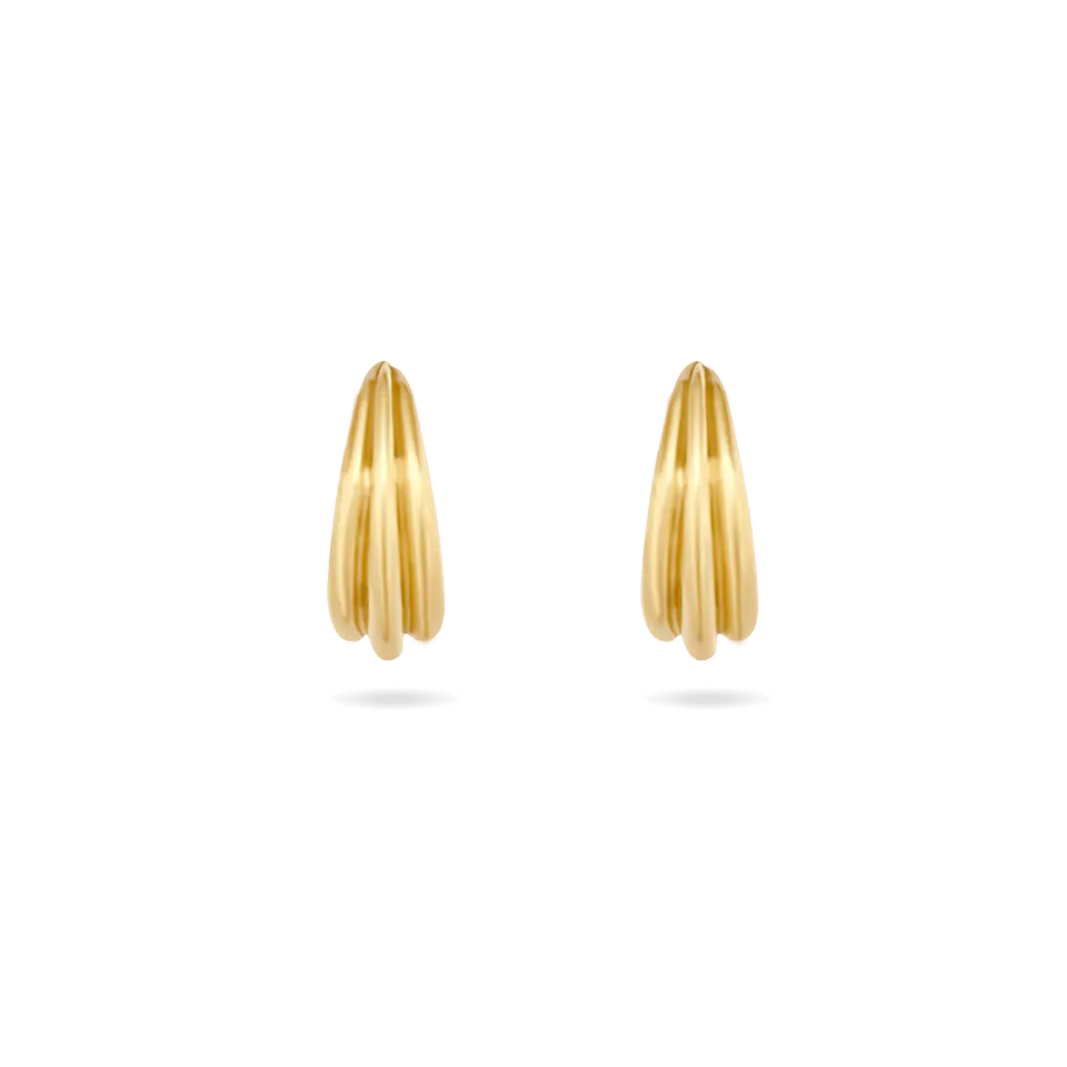 ‘Fia’ Triple Ribbed Earrings Earrings IceLink-SODA