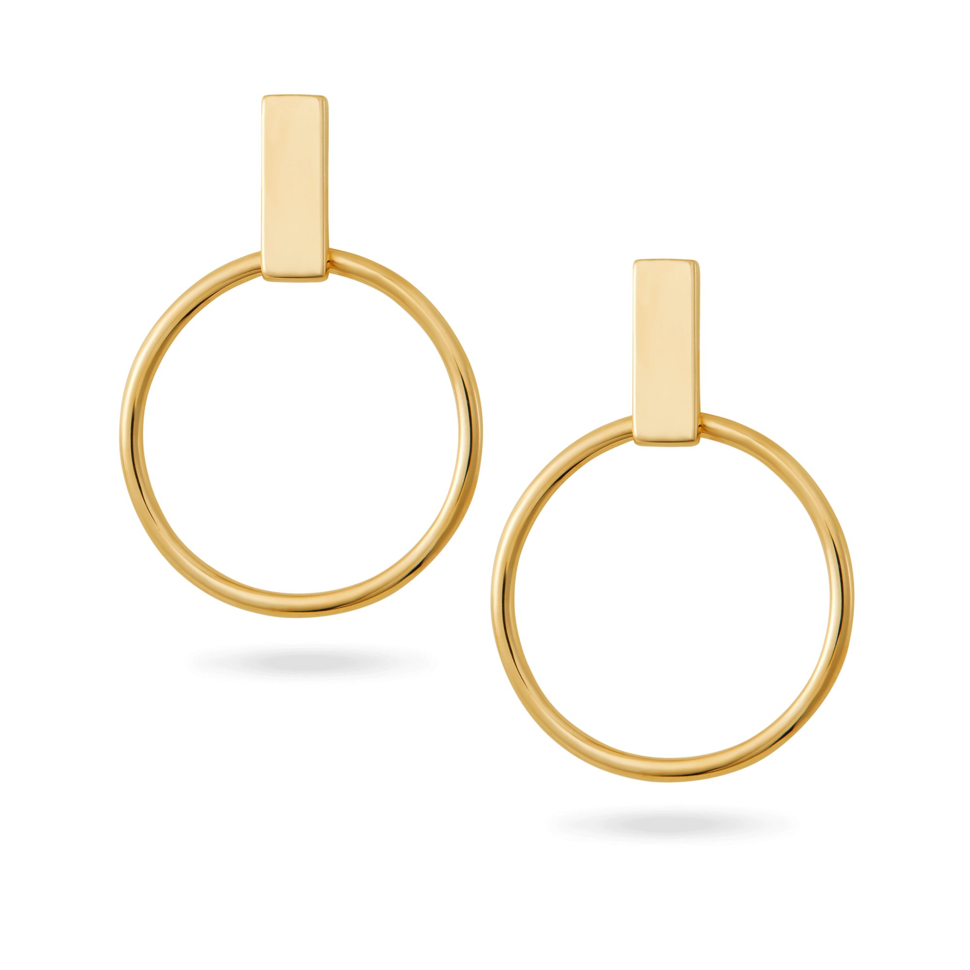 14K Nane Hoops Earrings IceLink-SVN