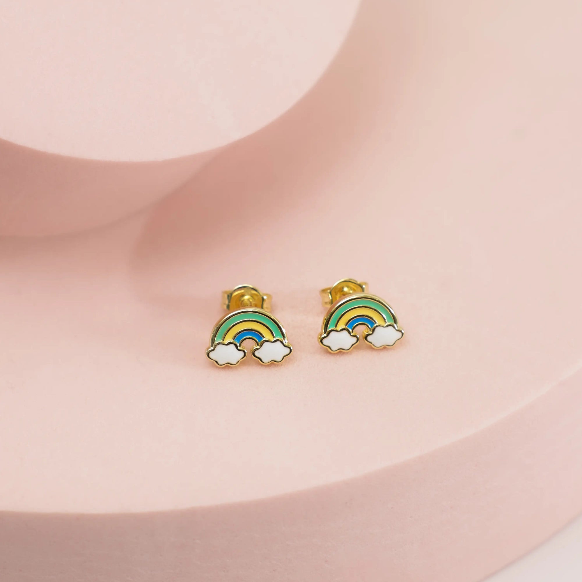 Kids Rainbow Enamel Studs